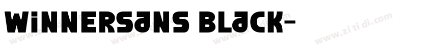 WinnerSans Black字体转换